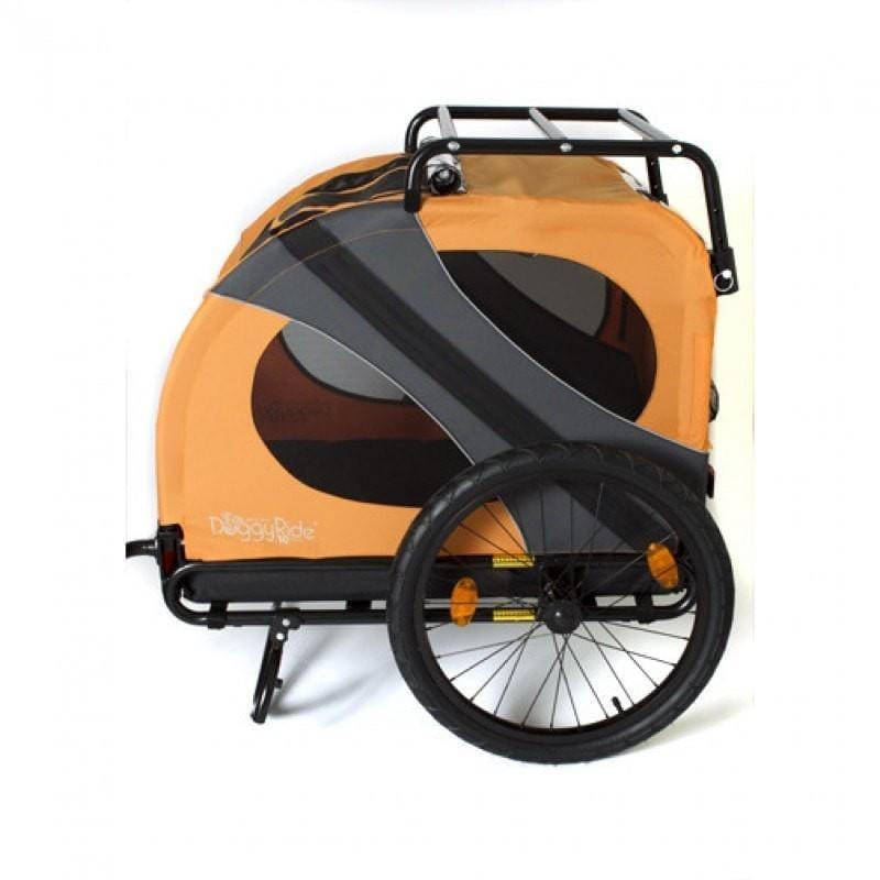 Dutch Dog DoggyRide Novel 15 Dog Bike Trailer by Dutch Dog | Orange DoggyRide Dog Bike Trailer Novel 15 by Dutch Dog - E Bike Compatible!