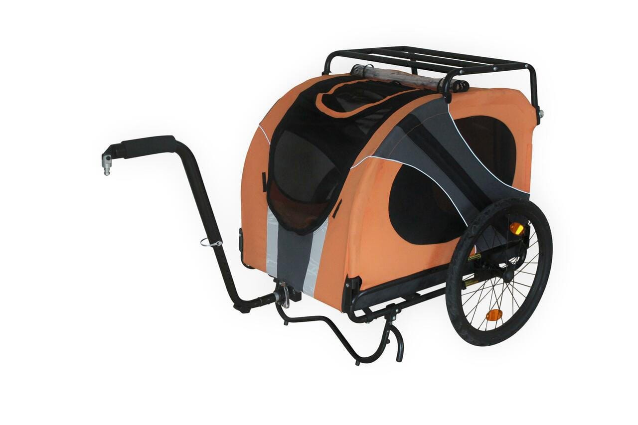 Dutch Dog DoggyRide Novel 15 Dog Bike Trailer by Dutch Dog | Orange DoggyRide Dog Bike Trailer Novel 15 by Dutch Dog - E Bike Compatible!