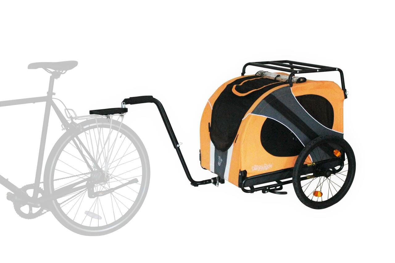 Dutch Dog DoggyRide Novel 15 Dog Bike Trailer by Dutch Dog | Orange DoggyRide Dog Bike Trailer Novel 15 by Dutch Dog - E Bike Compatible!