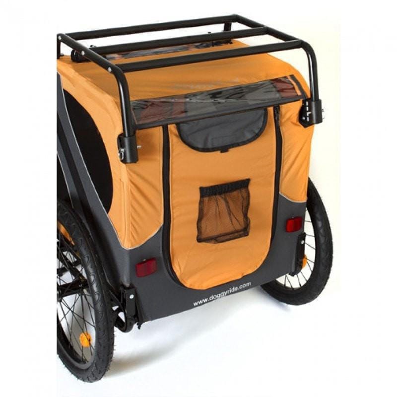 Dutch Dog DoggyRide Novel 15 Dog Bike Trailer by Dutch Dog | Orange DoggyRide Dog Bike Trailer Novel 15 by Dutch Dog - E Bike Compatible!