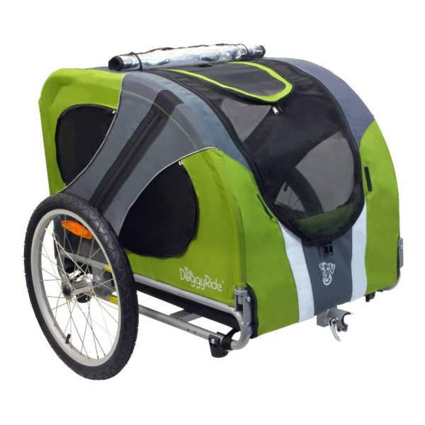 Dutch Dog DoggyRide Novel 20 Dog Bike Trailer & Stroller by Dutch Dog | Green  DRNVTR23-GR Pets Own Us