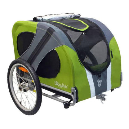 Dutch Dog DoggyRide Novel 20 Dog Bike Trailer & Stroller by Dutch Dog | Green  DRNVTR23-GR Pets Own Us