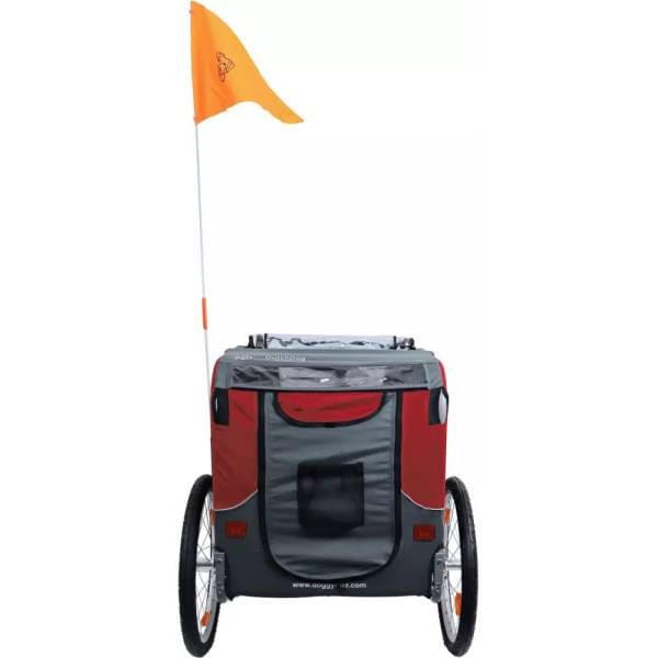 Dutch Dog DoggyRide Novel 20 Dog Bike Trailer & Stroller by Dutch Dog | Red Novel DoggyRide Dog Bike Trailer, Large Dogs Free UK Shipping!