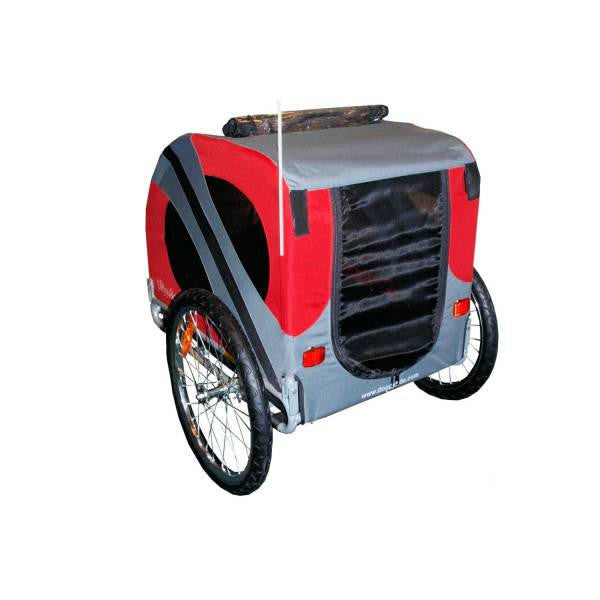 Dutch Dog DoggyRide Original Dog Bike Trailer & Stroller by Dutch Dog | Red  DRORTR09-RD Pets Own Us