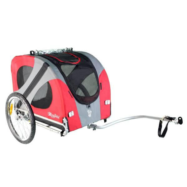 Dutch Dog DoggyRide Original Dog Bike Trailer & Stroller by Dutch Dog | Red  DRORTR09-RD Pets Own Us