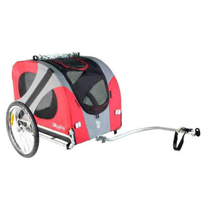 Dutch Dog DoggyRide Original Dog Bike Trailer & Stroller by Dutch Dog | Red  DRORTR09-RD Pets Own Us