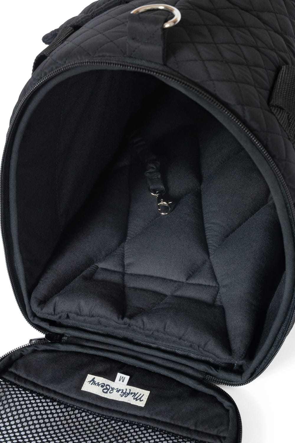Muffin & Berry House Carrier black soft-sided pet carrier with mesh windows and detachable shoulder strap