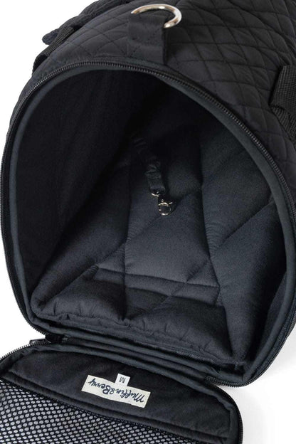 Muffin & Berry House Carrier black soft-sided pet carrier with mesh windows and detachable shoulder strap