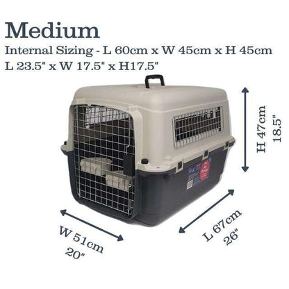 Henry Wag Air Kennel durable IATA compliant pet carrier for air sea and car travel