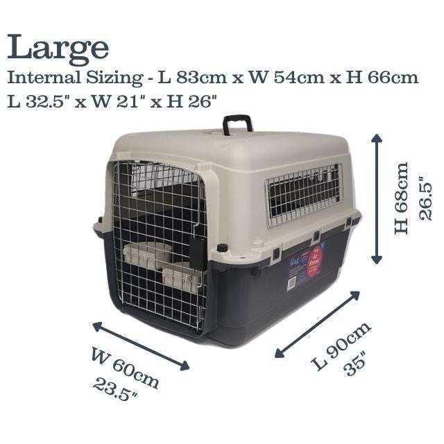 Henry Wag Air Kennel IATA compliant durable pet carrier for car, sea, and air travel