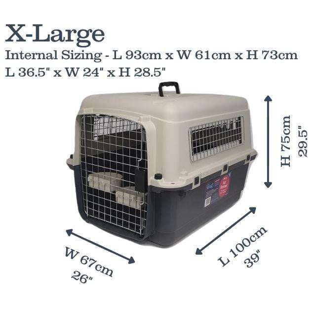 Henry Wag Air Kennel IATA compliant durable pet travel crate for car sea air transport