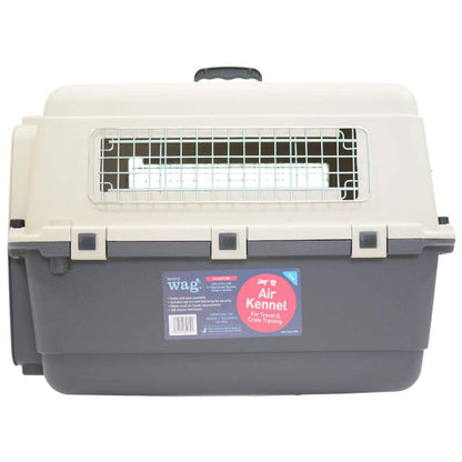 Henry Wag Air Kennel IATA compliant durable plastic pet carrier for car sea and air travel with secure latch and tie-down holes
