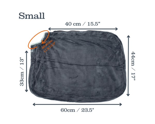 Grey Henry Wag microfibre dog drying bag for quick, mess-free drying after walks or baths