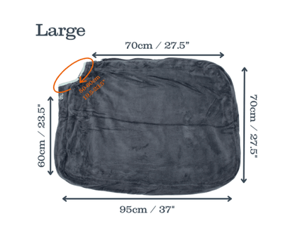 Grey Henry Wag microfibre dog drying bag with zip and Velcro fastening for quick and mess-free drying