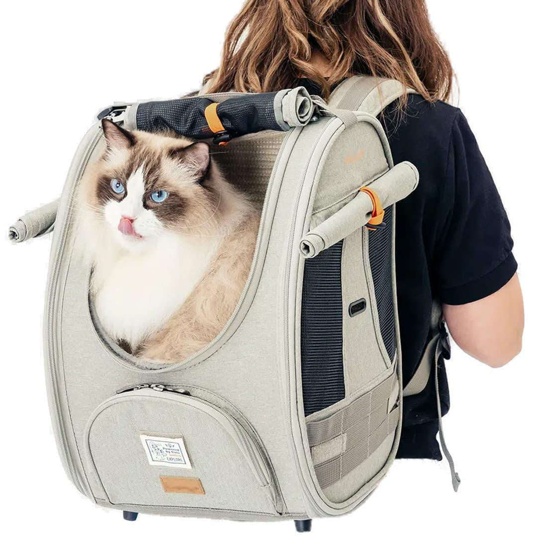 Ibiyaya Adventure Cat Backpack Carrier | Airline-Approved  FC2297-G Pets Own Us