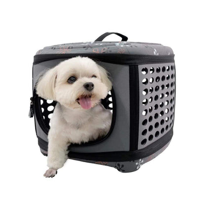 Ibiyaya® Collapsible Traveling Hand Pet Carrier | Grey  FC1006-G Pets Own Us
