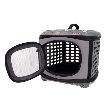 Ibiyaya® Collapsible Traveling Hand Pet Carrier | Grey  FC1006-G Pets Own Us