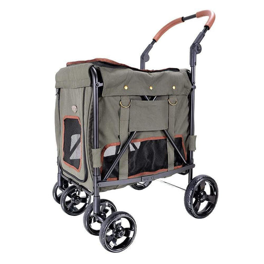  Ibiyaya® Gentle Giant Wagon Dog Pram | Army Green  FS1880-AG Pets Own Us