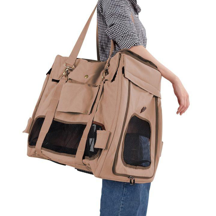  Ibiyaya® Gentle Giant Wagon Dog Pram | Dirty Peach  FS1880 Pets Own Us