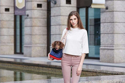 Ibiyaya Ibiyaya® Breathable Dachshund Carrier | Navy or Khaki Ibiyaya® Breathable Dachshund Carrier | Navy or Khaki | Pets Own Us
