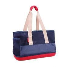 Ibiyaya® Breathable Pet Carrier in navy with mesh ventilation and top opening for small pets