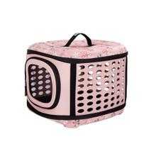 Ibiyaya® collapsible traveling hand pet carrier in grey and tuscany colors with EVA foam material and ventilated design