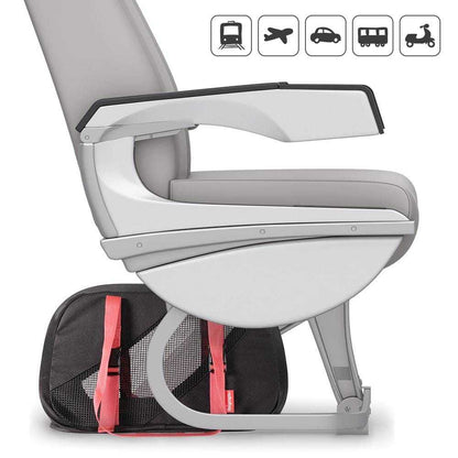 Ibiyaya Flying Pal foldable pet travel carrier in black and red designed for airline and car travel with ventilation and safety features