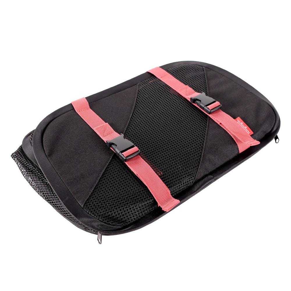 Ibiyaya Flying Pal foldable soft-sided pet travel carrier in black and red for car and airplane use