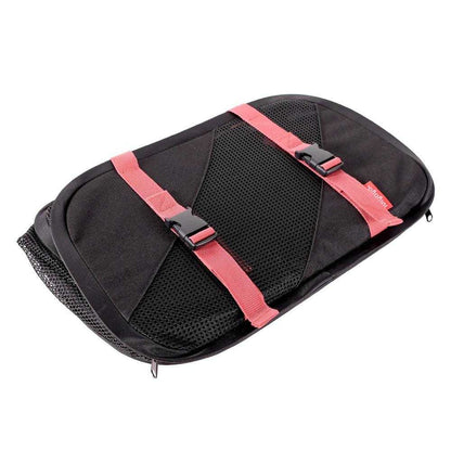 Ibiyaya Flying Pal foldable soft-sided pet travel carrier in black and red for car and airplane use