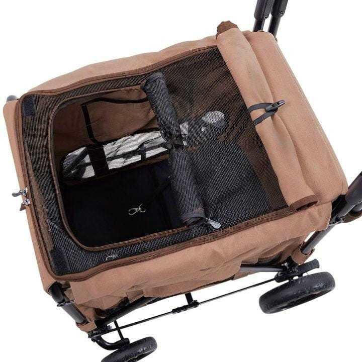 Gentle Giant Pet Wagon stroller for medium to large dogs with detachable carrier and cushioned interior