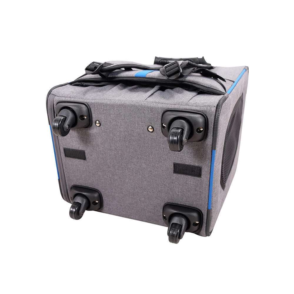 Ibiyaya Liso Backpack pet trolley with 360-degree swivel wheels and mesh ventilation windows in two colors