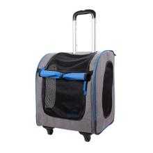 Ibiyaya Liso Backpack pet trolley with 360-degree swivel wheels and mesh ventilation in two colors