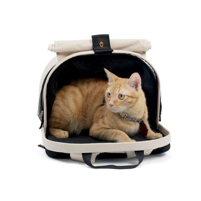 Ibiyaya Panorama zipper-free small pet travel carrier with ergonomic design and breathable mesh panels