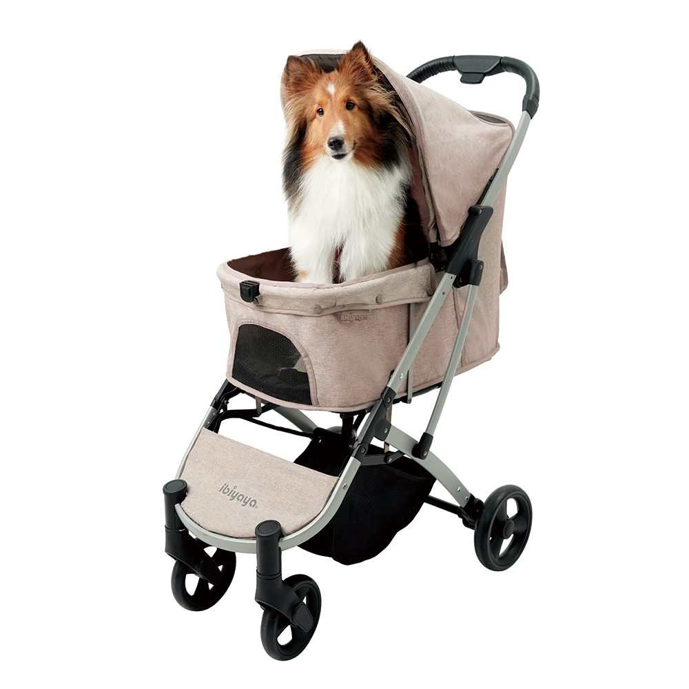 Ibiyaya Ibiyaya Speedy Fold Pet Pram | One-Hand Compact Fold | Pets up to 20kg | Beige Ibiyaya Speedy Fold Pet Pram | Up to 20kg | Pets Own Us