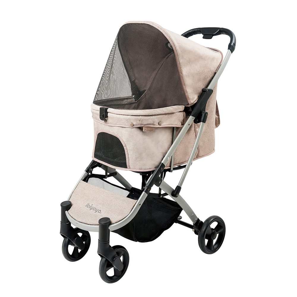 Ibiyaya Ibiyaya Speedy Fold Pet Pram | One-Hand Compact Fold | Pets up to 20kg | Beige Ibiyaya Speedy Fold Pet Pram | Up to 20kg | Pets Own Us