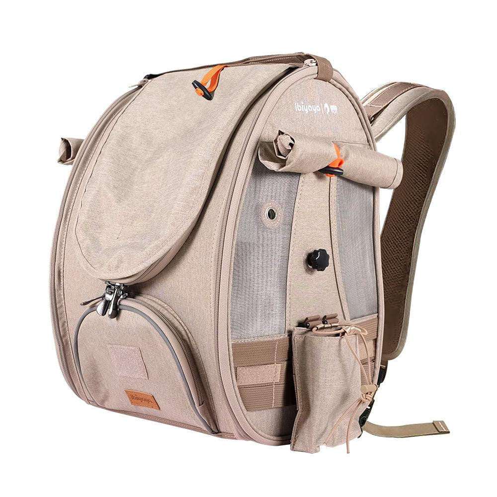 Ibiyaya TrackPack airline-approved bird carrier backpack with perch for outdoor adventures