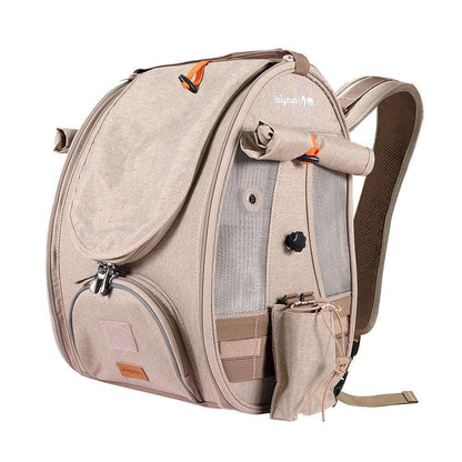 Ibiyaya TrackPack airline-approved bird carrier backpack with perch for outdoor adventures