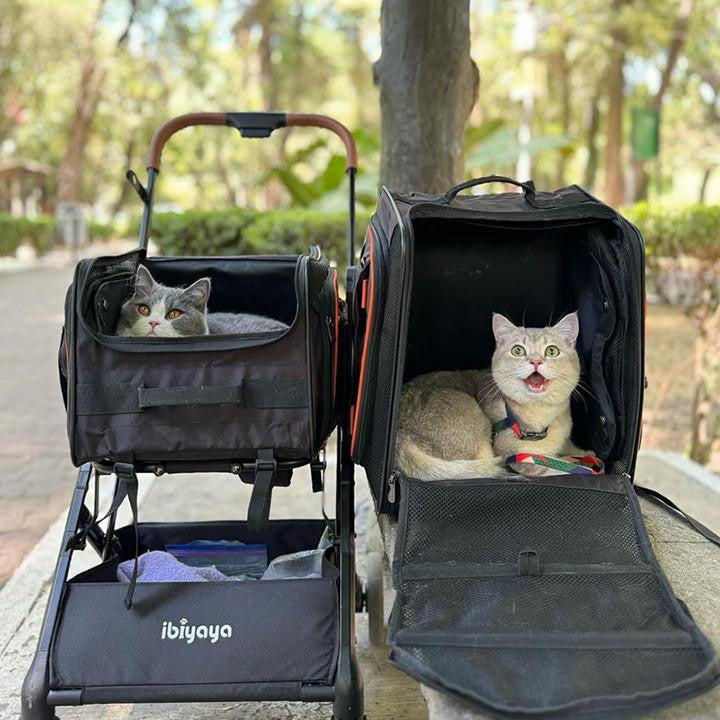  Ibiyaya® JetPaw: 3-in-1 Pet Stroller with Removable Airline-Approved Carrier  FC2319-B Pets Own Us