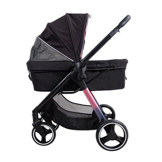  Ibiyaya® Retro Luxe Pet Stroller | Prism Black  FS2102-BK Pets Own Us