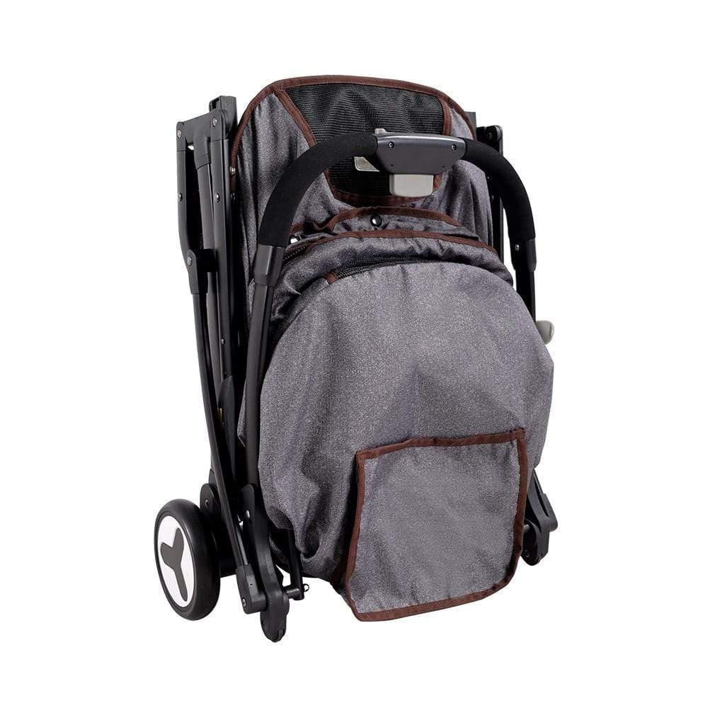 Ibiyaya® Speedy Fold Pet Pram | Grey Jeans  FS1670-G Pets Own Us