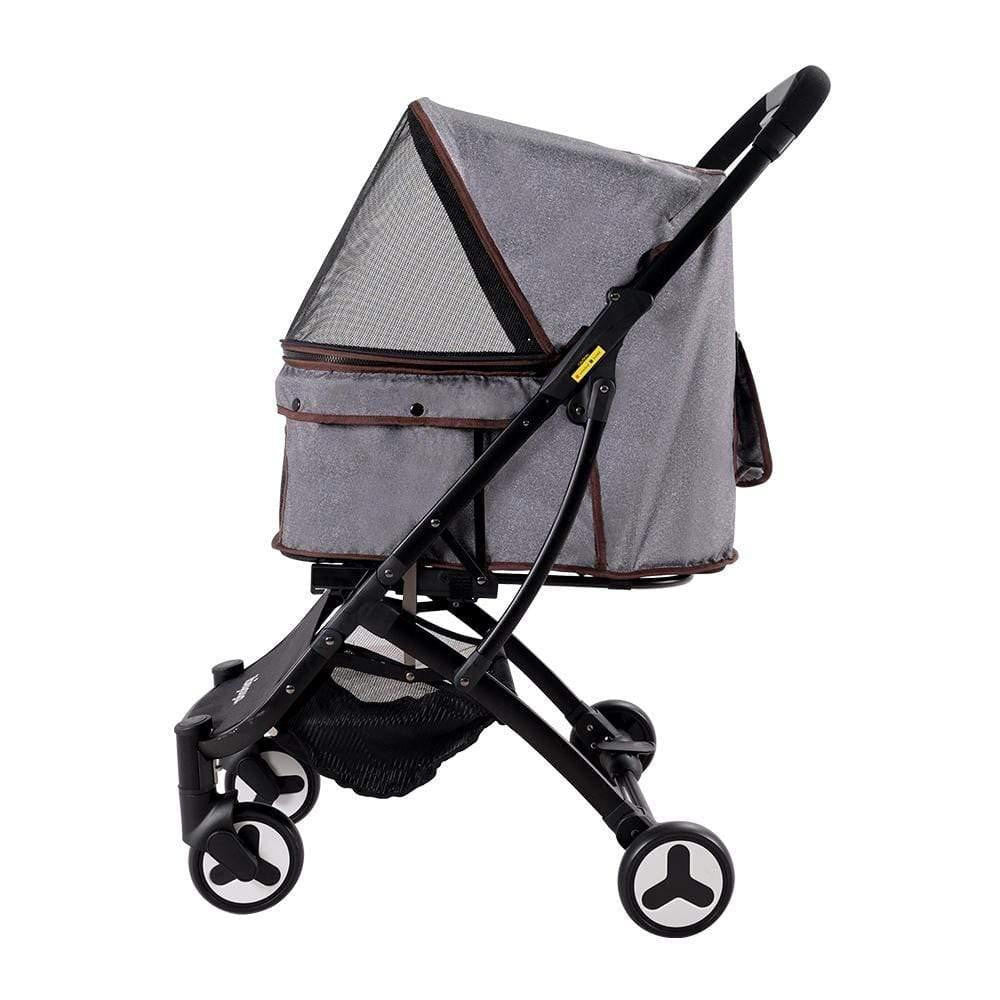  Ibiyaya® Speedy Fold Pet Pram | Grey Jeans  FS1670-G Pets Own Us