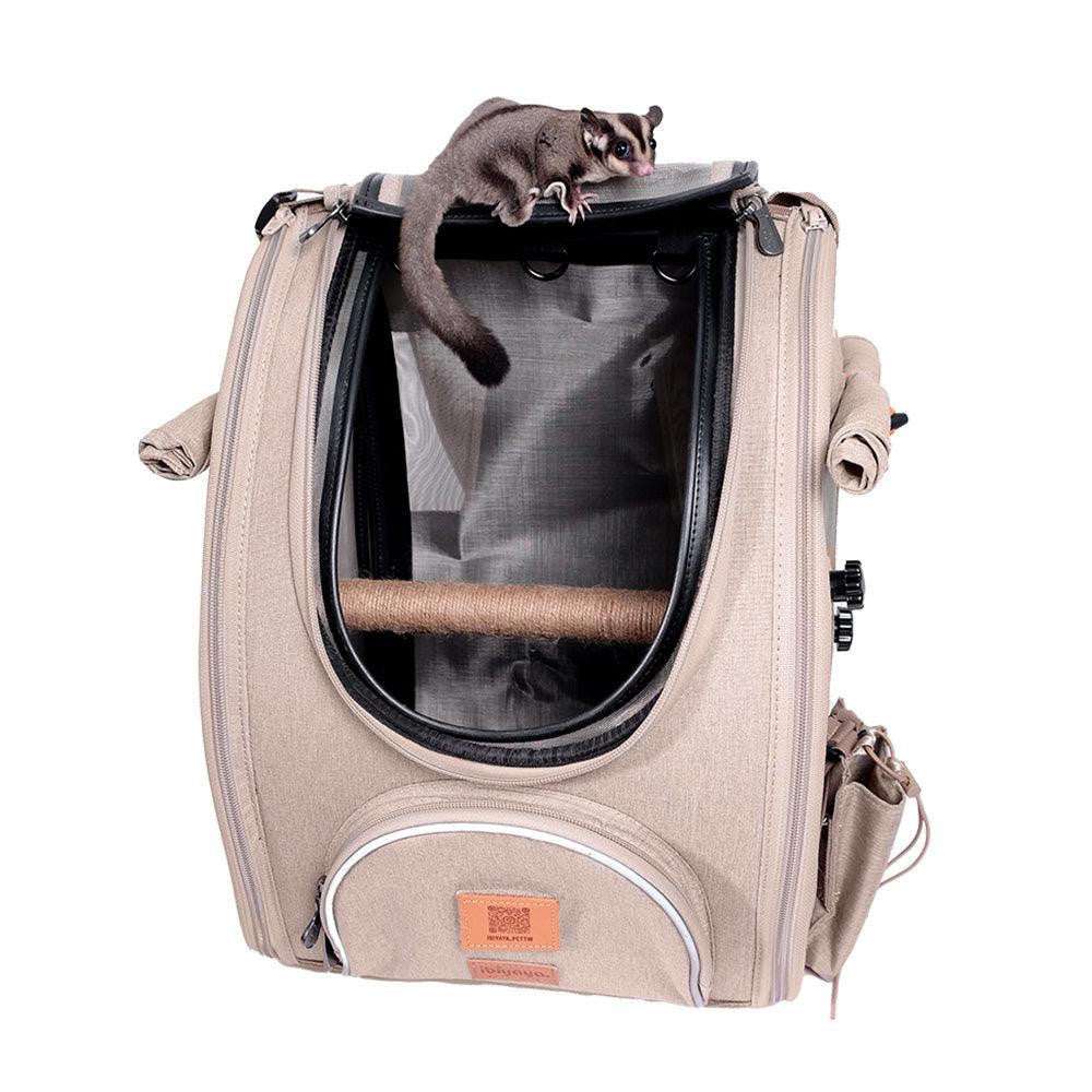 Ibiyaya TrackPack | Bird Carrier Backpack with Perch | Airline-Approved  FC2296-T Pets Own Us