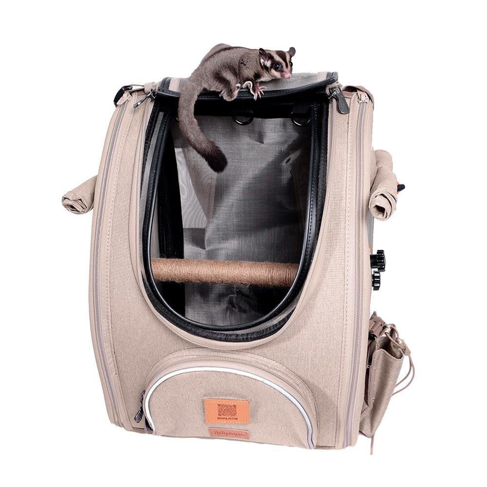 Ibiyaya TrackPack | Bird Carrier Backpack with Perch | Airline-Approved  FC2296-T Pets Own Us