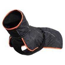 Icepeak Delle Winter Coat size guide showing measurements for dog coat fitting in various sizes from XS to XL