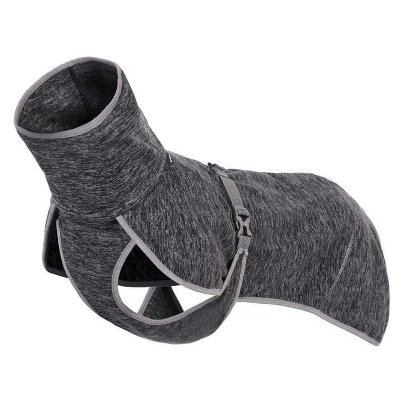 Black Icepeak Flen Midlayer Jacket for dogs with ergonomic fit and adjustable features