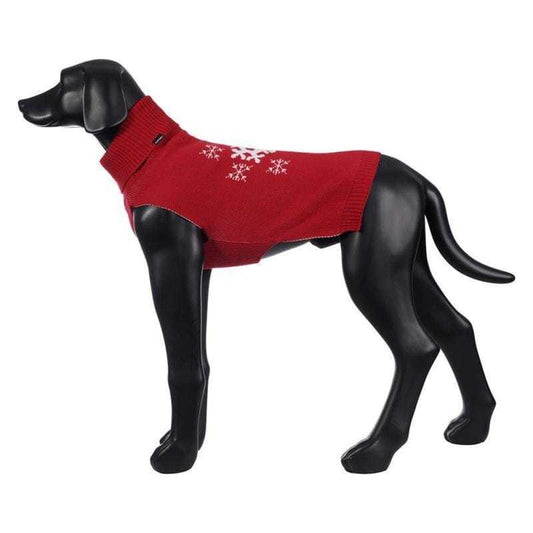 Red Icepeak Jolly Sweater dog jumper for festive warmth and comfort