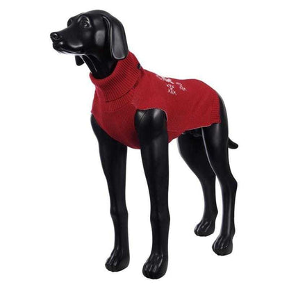 Red Icepeak Jolly Sweater dog jumper for festive warmth and comfort