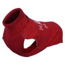 Red Icepeak Jolly Sweater dog jumper for festive warmth and comfort