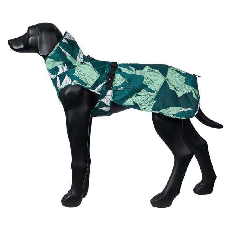 Icepeak Northlander Coat in emerald green for warm, adjustable winter dog wear