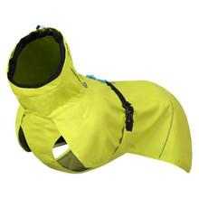 Black reflective Icepeak Strike raincoat for dogs with adjustable fit and waterproof protection